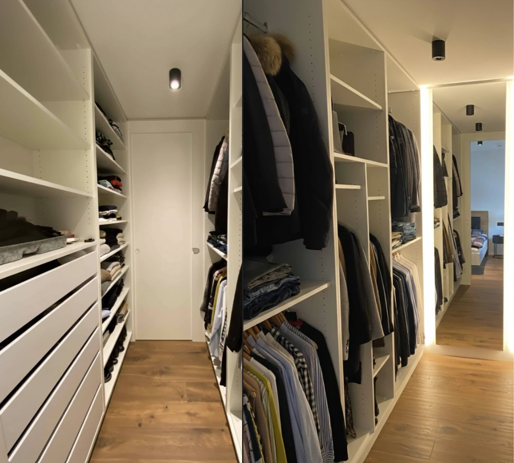 Begehbarer Kleiderschrank nach Maß in Winnenden – perfekt genutzter Raum